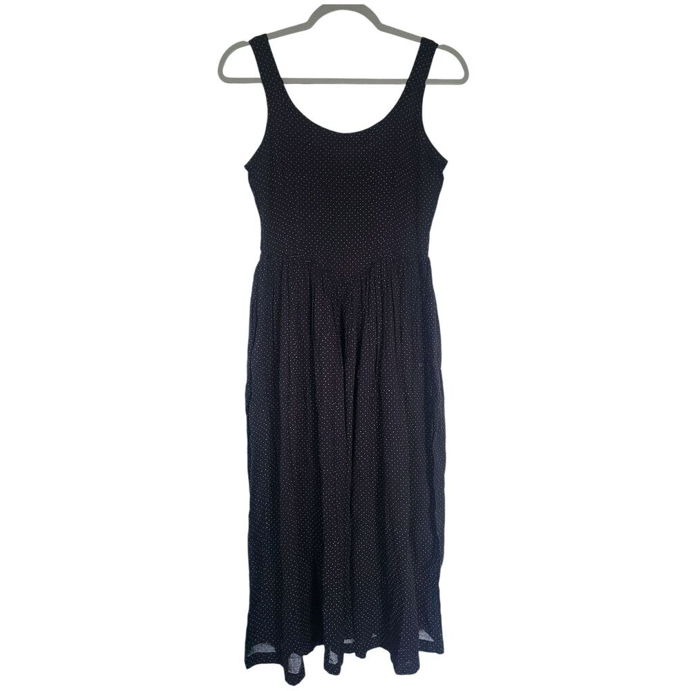 World of Crow Gathered Waist Polka-dot Cotton Midi Dress Size XS NWT - Picture 5 of 7
